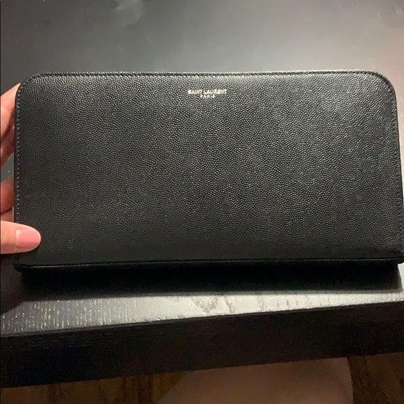 Saint Laurent Black Leather Wallet - Picture 1 of 5